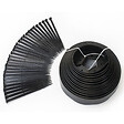 ID MARKET - Bordurette de jardin flexible 10 M noire hauteur 5 CM + 30 piquets - vignette