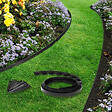 ID MARKET - Bordurette de jardin flexible 10 M noire hauteur 5 CM + 30 piquets - vignette