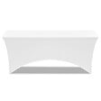 ID MARKET - Housse blanche pour table pliante 180 CM - vignette