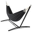 ID MARKET - Hamac avec support métal noir et toile gris anthracite - vignette