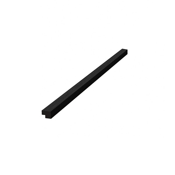 SWISS AQUA TECHNOLOGIES - Barre d'extrémité MDF 120 cm pour panneaux acoustiques intérieurs SATAKUPANNON612, décor chêne noir (SATAKUPANBOTKL12) - large