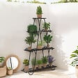 ID MARKET - Etagère à pots de fleurs porte plante en métal 9 niveaux - vignette