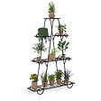 ID MARKET - Etagère à pots de fleurs porte plante en métal 9 niveaux - vignette