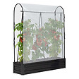 ID MARKET - Kit complet 3 bacs métal modulables carrés potager et serre à tomates + treillis + housse - vignette