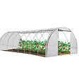 ID MARKET - Serre tunnel de jardin 4 saisons 24M² blanche gamme maraîchère DES ANDES 8x3M - vignette