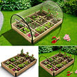 ID MARKET - Lot de 2 carrés potager 1,15x0.80 m 12 compartiments + housses - vignette