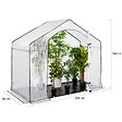 ID MARKET - Serre d'hivernage maison 200 x 80 x 160 cm balcon et terrasse - vignette