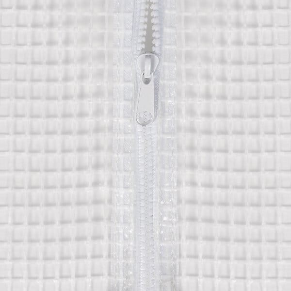 ID MARKET - Serre tunnel de jardin 18M² blanche gamme maraîchère CRIMÉE 6x3 M - large
