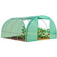 ID MARKET - Serre tunnel de jardin 4 saisons 12M² verte gamme maraîchère ZEBRA 4x3M - vignette