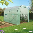 ID MARKET - Serre tunnel de jardin 6M² verte gamme maraîchère ROMA 2x3M - vignette