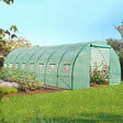 ID MARKET - Serre tunnel de jardin 24M² verte gamme maraîchère DES ANDES 8x3M - vignette