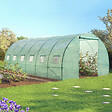 ID MARKET - Serre tunnel de jardin 18m² verte gamme maraîchère CRIMÉE 6x3m - vignette