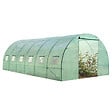 ID MARKET - Serre tunnel de jardin 18m² verte gamme maraîchère CRIMÉE 6x3m - vignette
