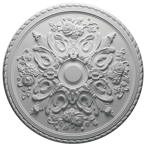 SANS - Rosace plafond 81,9 cm R025 - Polyuréthane - large
