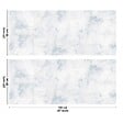 99DECO - Crédence cuisine en aluminium - effet marbre bleu - 240x50 cm (en 2 bandeaux) - vignette