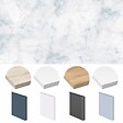 99DECO - Crédence cuisine en aluminium - effet marbre bleu - 240x50 cm (en 2 bandeaux) - vignette