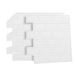 ID MARKET - Crédence adhésive murale effet carrelage métro blanc 10 pcs 30x30 cm - vignette