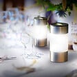 ID MARKET - Lot de 8 bornes solaires design inox 2 en 1 - vignette