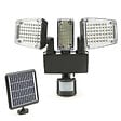 ID MARKET - Projecteur solaire 3 têtes 178 LED détecteur de mouvement - vignette