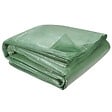 ID MARKET - Bâche de rechange pour serre de jardin tunnel 18m² 6 x 3 x 2 m anti-UV avec porte et fenêtres CRIMÉE verte - vignette