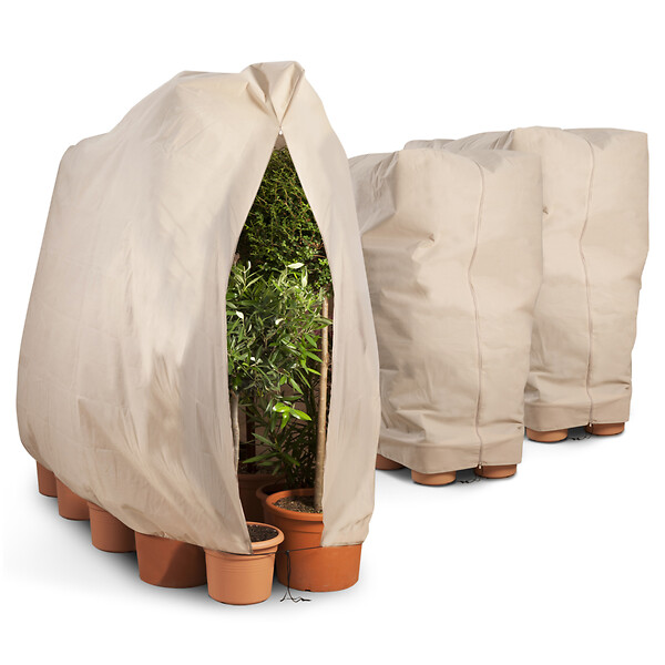 ID MARKET - Lot de 3 housses d'hivernage pour plante et arbuste 80 x 160 cm - large