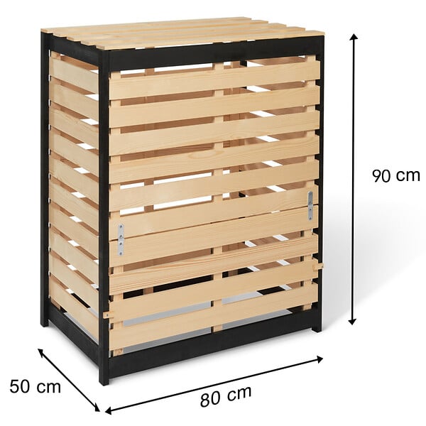 ID MARKET - Bac de compostage en bois 360L - large