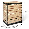 ID MARKET - Bac de compostage en bois 360L - vignette