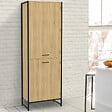 ID MARKET - Colonne de cuisine 60 cm DETROIT 2 portes design industriel - vignette