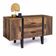 ID MARKET - Buffet bas 105 cm AUSTRIA bois pied épingle - vignette