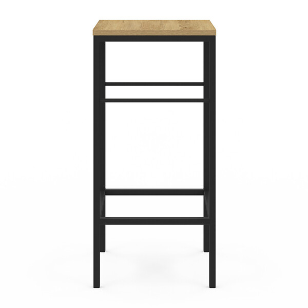 ID MARKET - Lot de 2 tabourets de bar DETROIT design industriel - large