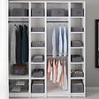 ID MARKET - Lot de 14 boites de rangement tiroir organisateurs de dressings gris anthracite - vignette