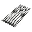 ID MARKET - Tapis en vinyle effet mosaïque noir et blanc 66 x 160 cm - vignette