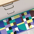 99DECO - Tapis antidérapant - Tessella Boreal - vinyle - int./ext. - Multicolore - 50x200cm - vignette