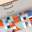 99DECO - Tapis antidérapant - Tessella Solis - vinyle - int./ext. - Multicolore - 50x200cm - vignette