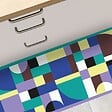 99DECO - Tapis antidérapant - Tessella Boreal - vinyle - int./ext. - Multicolore - 120x200cm - vignette
