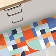 99DECO - Tapis antidérapant - Tessella Solis - vinyle - int./ext. - Multicolore - 120x200cm - vignette