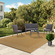 ID MARKET - Tapis extérieur KEOLA effet jute 270 x 370 CM - vignette