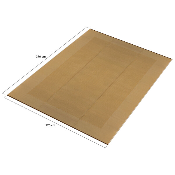ID MARKET - Tapis extérieur KEOLA effet jute 270 x 370 CM - large