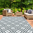 ID MARKET - Tapis extérieur BAHAMAS gris 270 x 370 CM - vignette