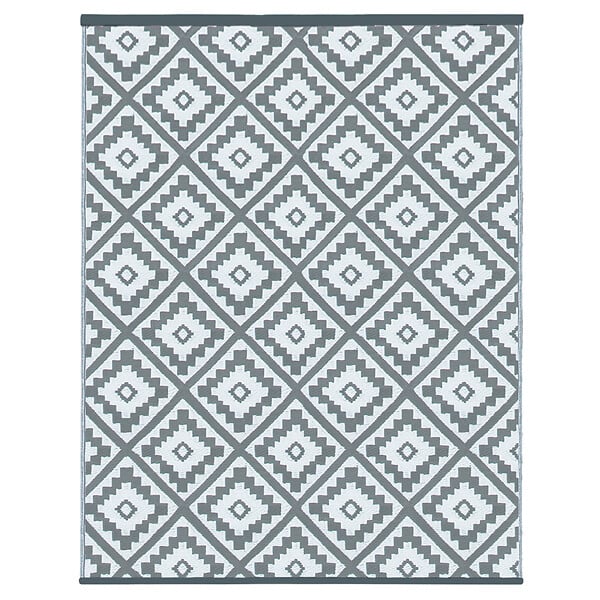 ID MARKET - Tapis extérieur BAHAMAS gris 270 x 370 CM - large