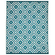 ID MARKET - Tapis extérieur BAHAMAS bleu canard 270 x 370 CM - vignette
