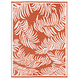 ID MARKET - Tapis extérieur COCO tropical terracotta et blanc 270 x 470 CM - vignette