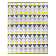 ID MARKET - Tapis extérieur SARI triangles gris et jaune 270 x 370 CM - vignette