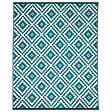 ID MARKET - Tapis extérieur BAHAMAS bleu canard 180 x 280 CM - vignette