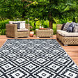 ID MARKET - Tapis extérieur BAHAMAS noir 270 x 470 CM - vignette