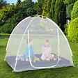 ID MARKET - Moustiquaire dôme pop-up 195x150 cm mobile pour lit - vignette