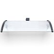 ID MARKET - Auvent de porte marquise d'accueil 80 x 120 CM à LED solaire polycarbonate - vignette