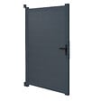 ID MARKET - Portillon 100x160 cm en aluminium gris anthracite - vignette