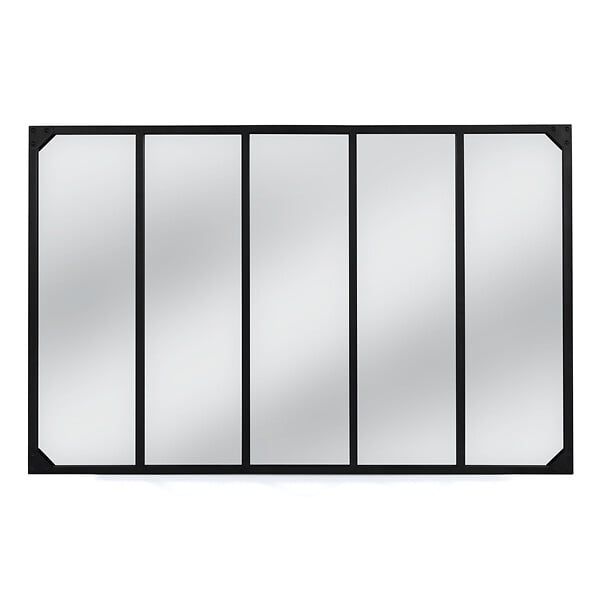 ID MARKET - Miroir verrière 5 bandes design industriel 140x84 cm - large