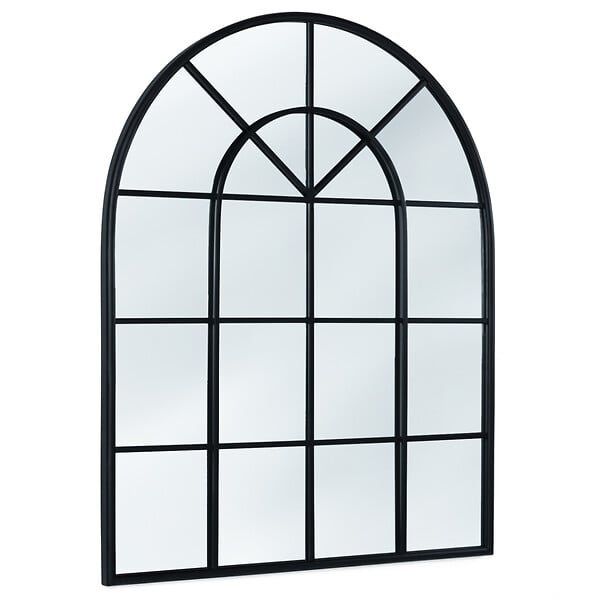 ID MARKET - Miroir verrière arche design industriel 80x100 cm - large
